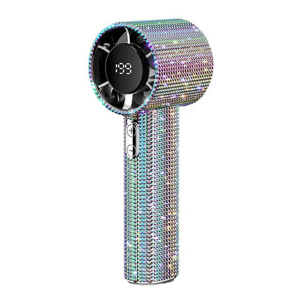 Vibrant Crystal Handheld Mini Fan