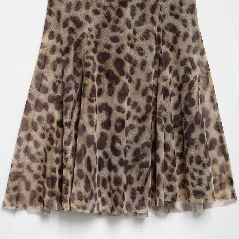Daring Leopard Print Mini Dress