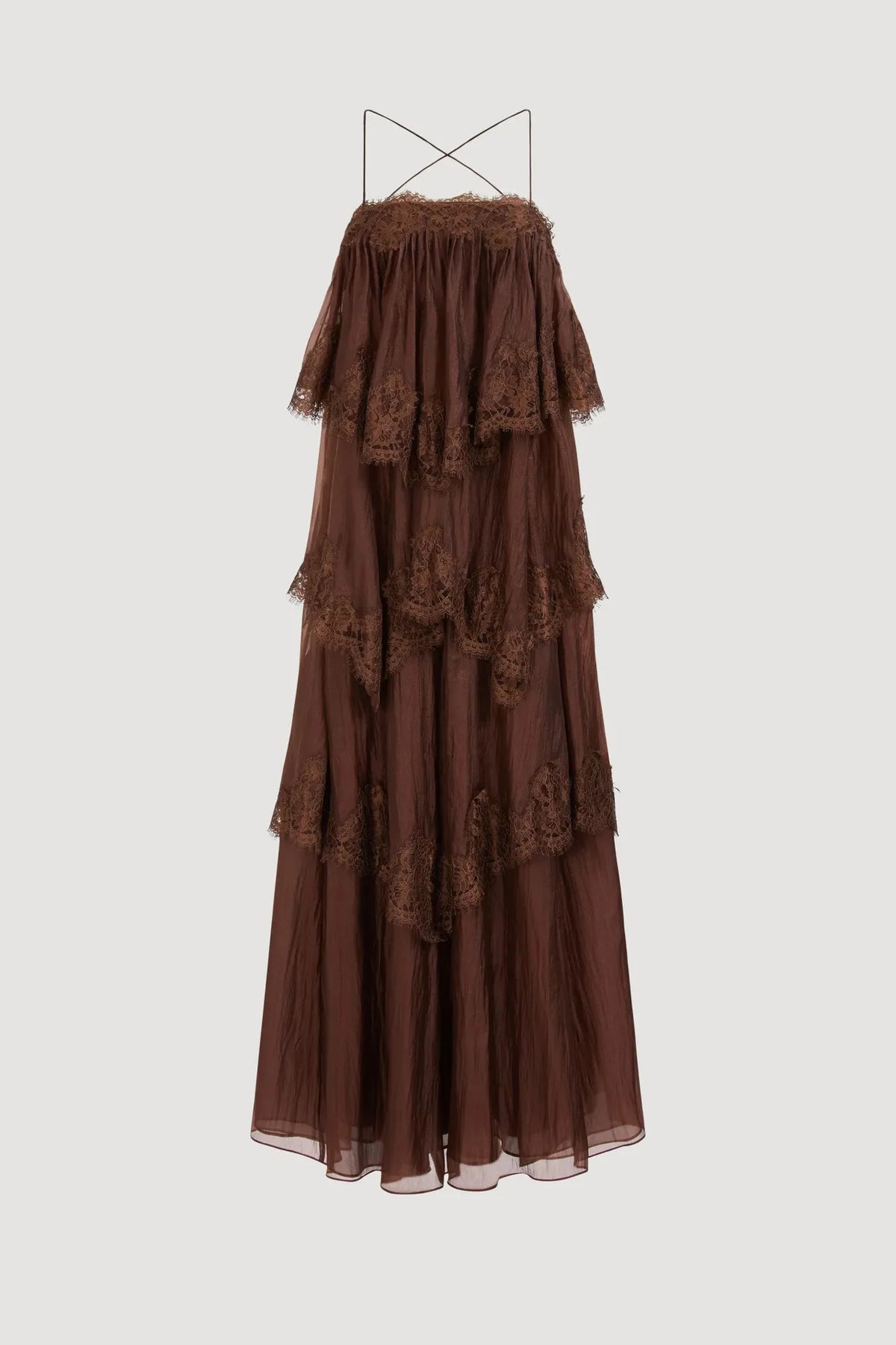 Divine Embroidered Tiered Maxi Dress