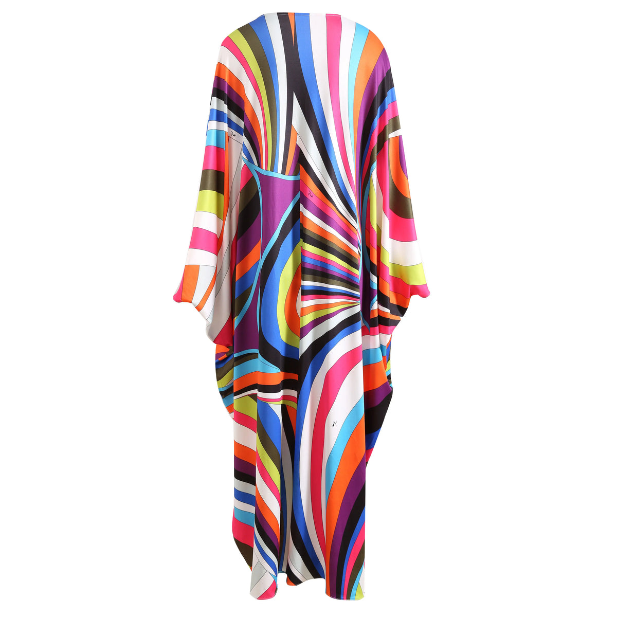 Vibrant Printed Loose Maxi Dress