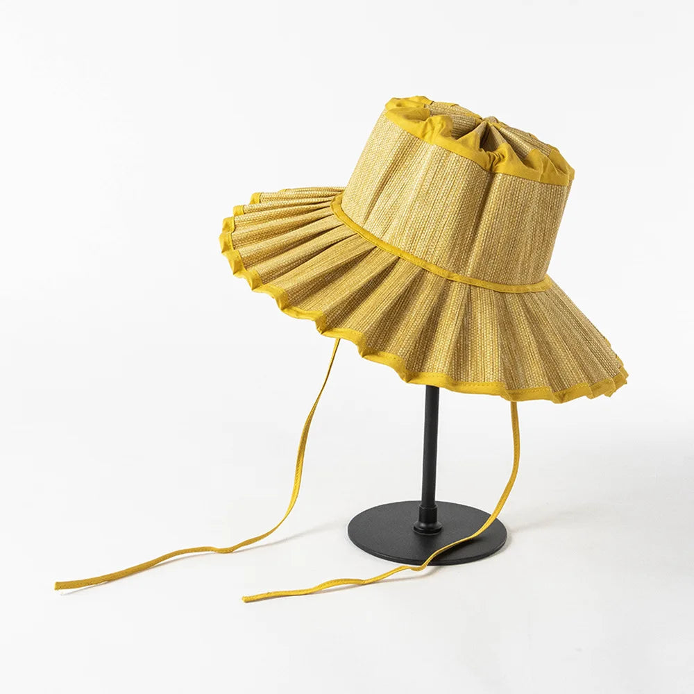 Limitless Straw Pleated Sun Hat