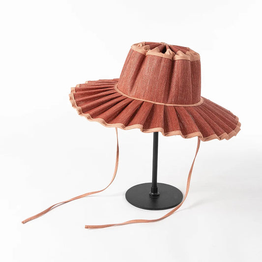 Limitless Straw Pleated Sun Hat