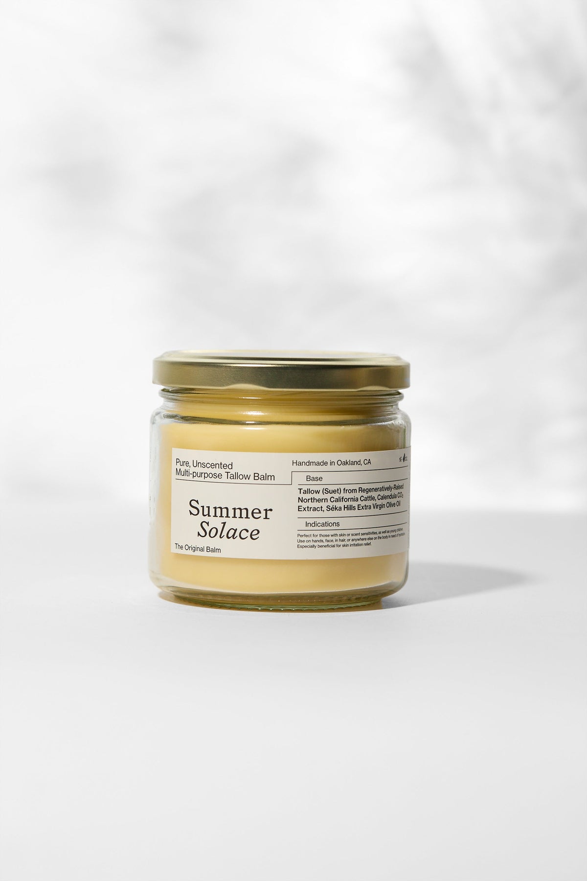 Pure Unscented Tallow Balm • Fragrance-Free Moisturizer for Sensitive Skin
