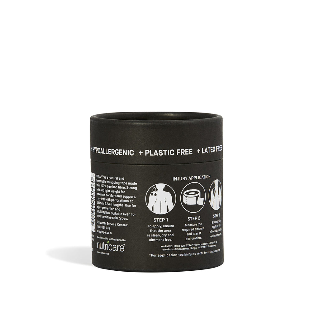 STRAP Black Bamboo Body Tape x 3