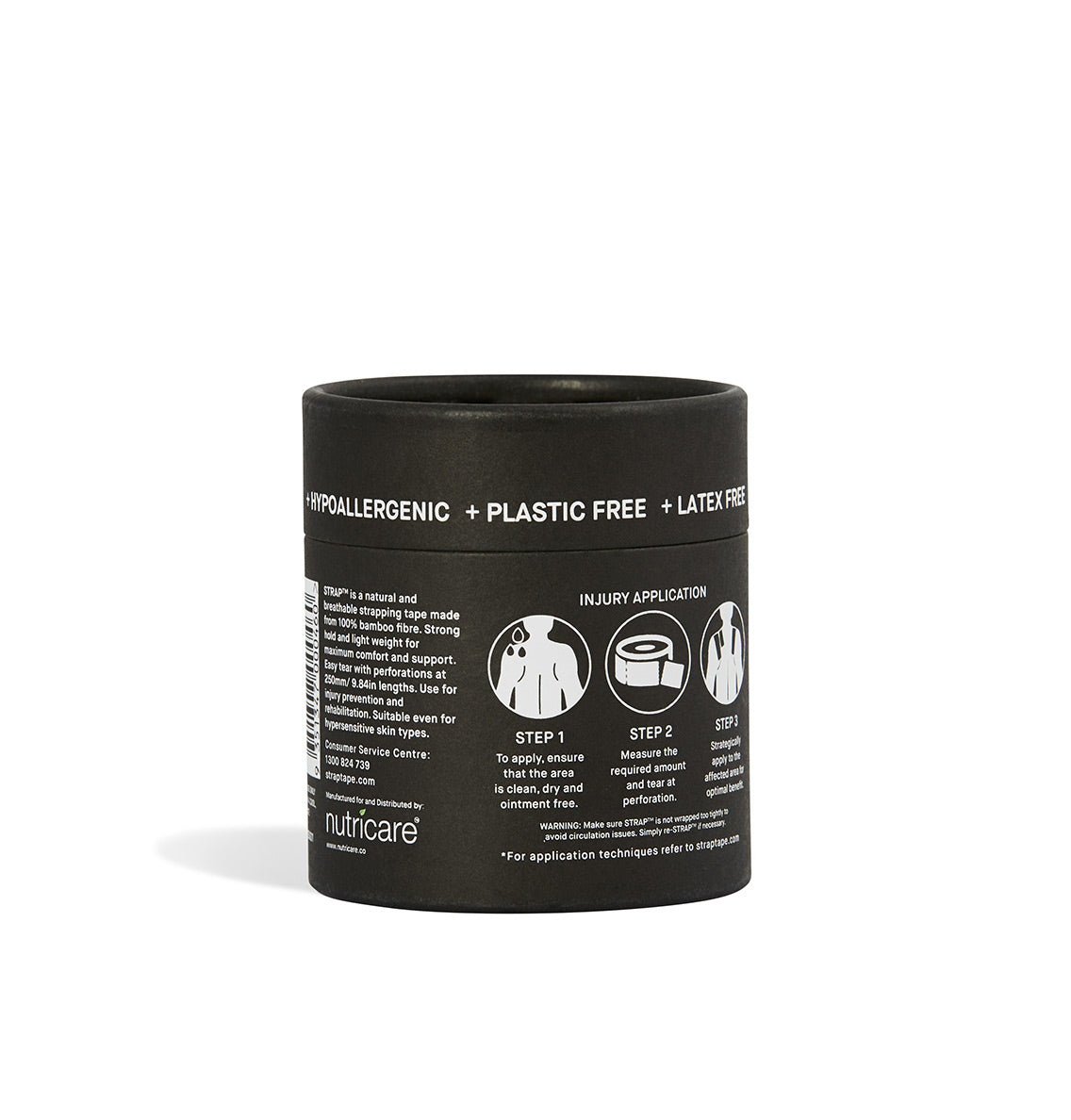 STRAP Black Bamboo Body Tape x 3