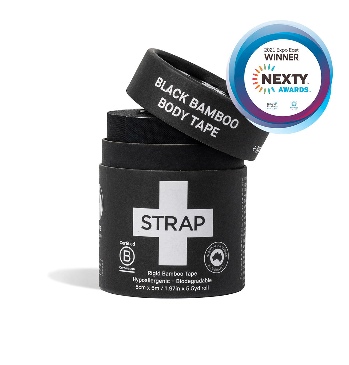 STRAP Black Bamboo Body Tape x 3