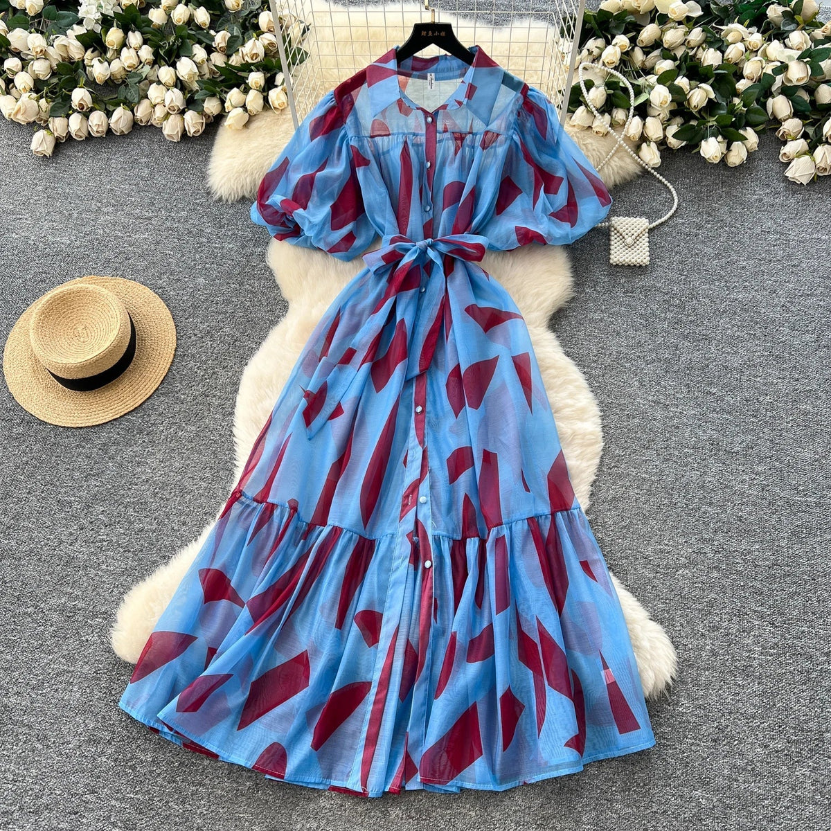 Spirited Printed Boho Sundress