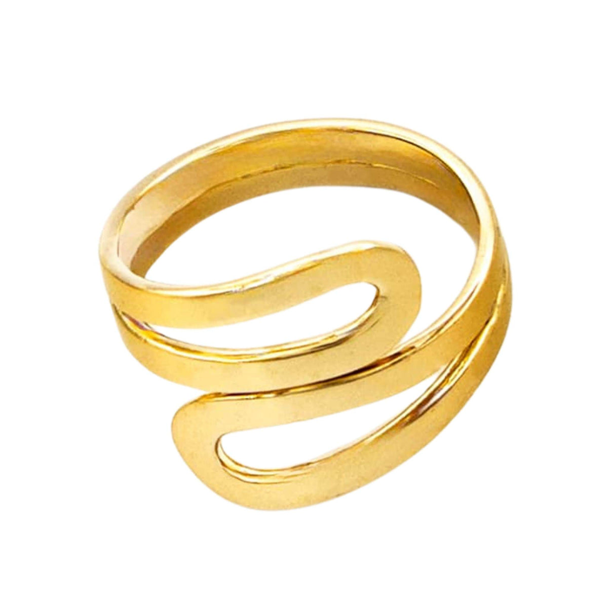 Wrap Bypass Wire Ring | Sai