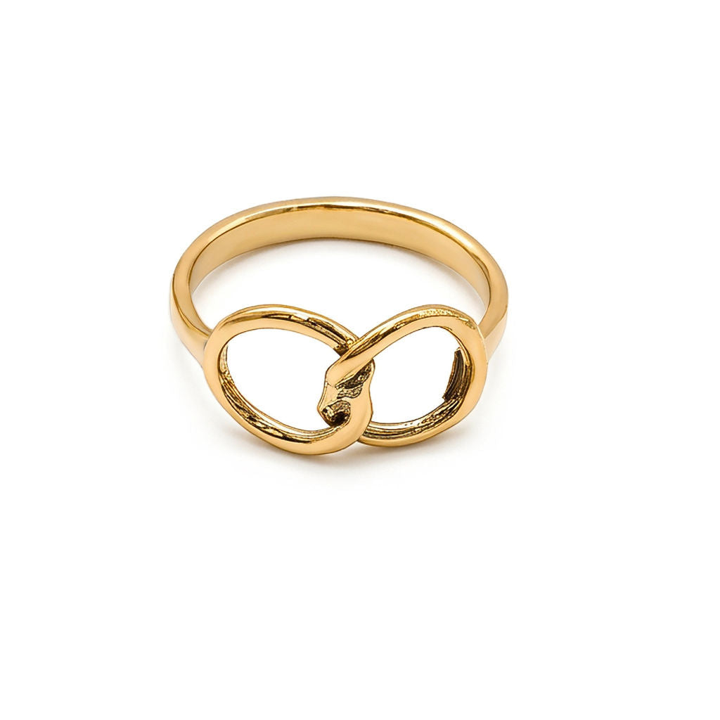 Brass Infinite Loop Ring | Saya
