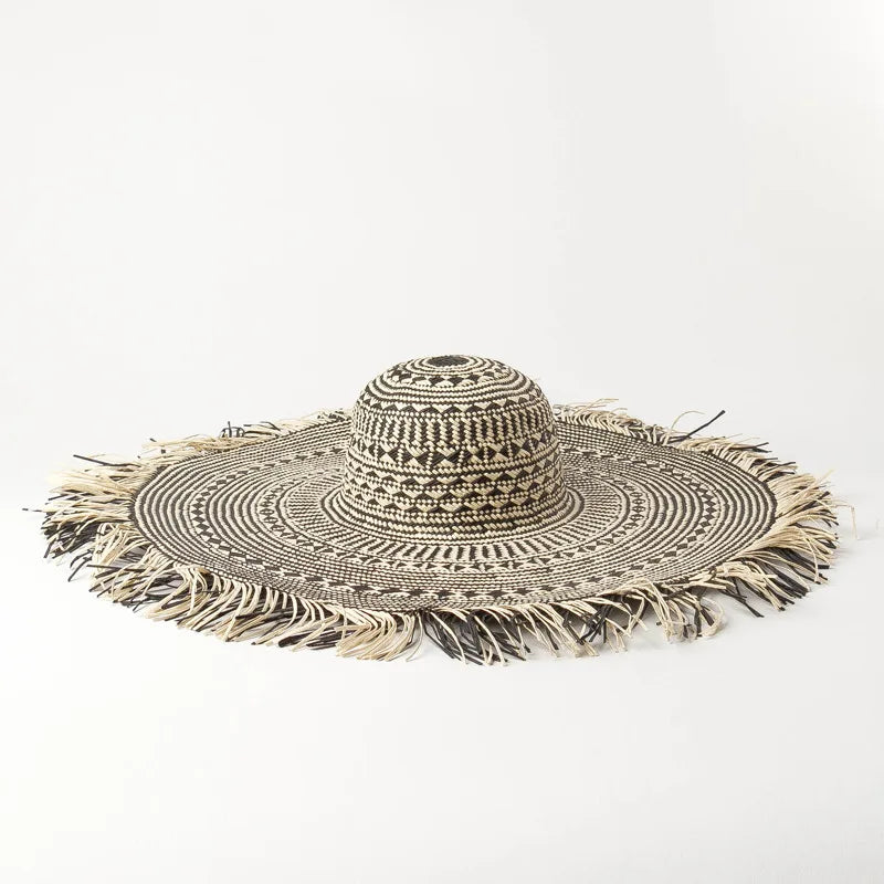 Wanderlust Woven Straw Fringe Hat