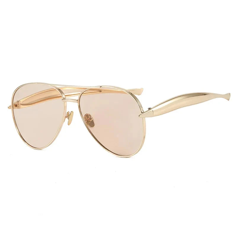 Fearless Gold Oversized Sunglasses