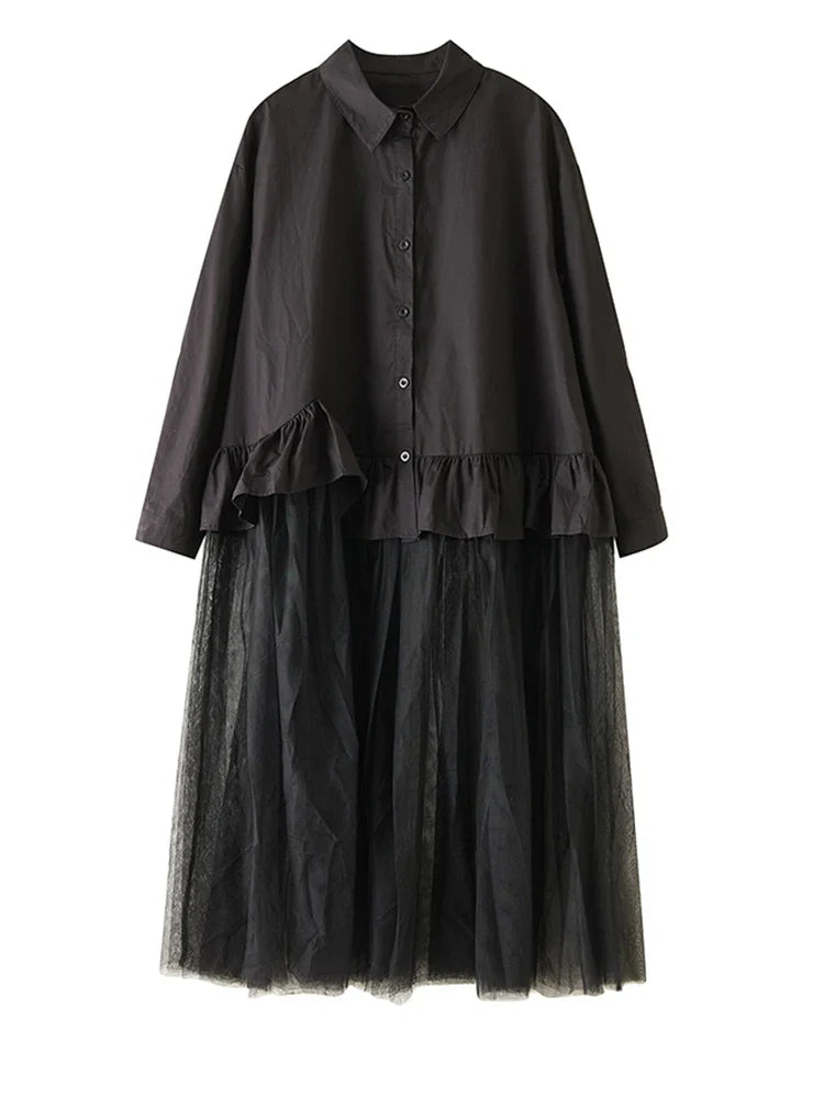 Sovereign Mesh Oversized Maxi Dress