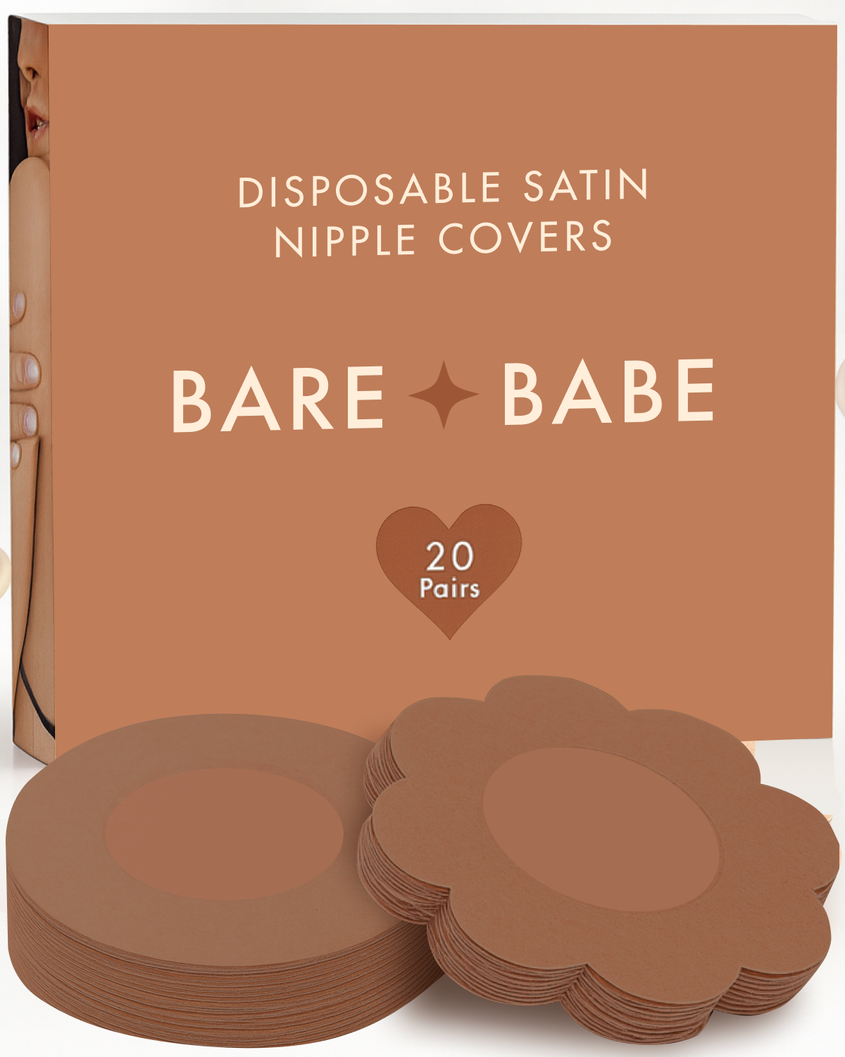 Satin Nipple Pasties - 20 Pairs