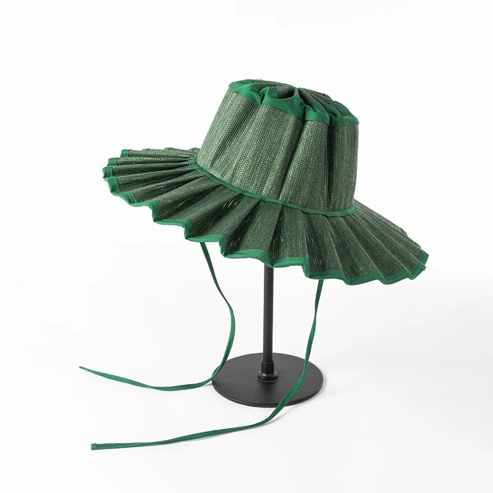 Limitless Straw Pleated Sun Hat