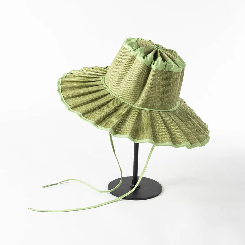 Limitless Straw Pleated Sun Hat