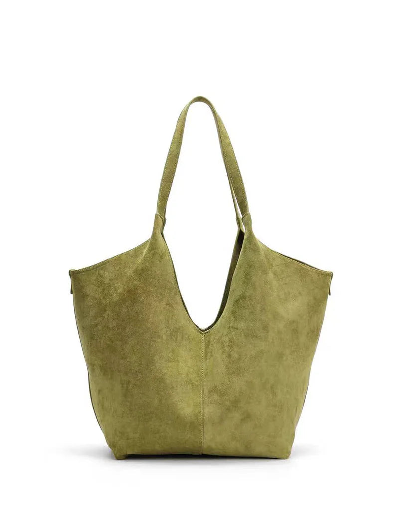 Grounded Suede Casual Tote