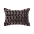 Amanda Hancrafted Sculpted Shearling Throw Pillow