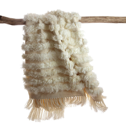 Lambskin Full Striped Blanket