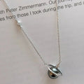 Pearl Planet Pendant Necklace 925 Sterling Silver