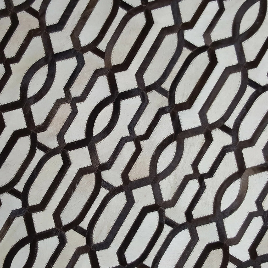 SMALL TRELLIS – Geometric Patagonian Cowhide Rug