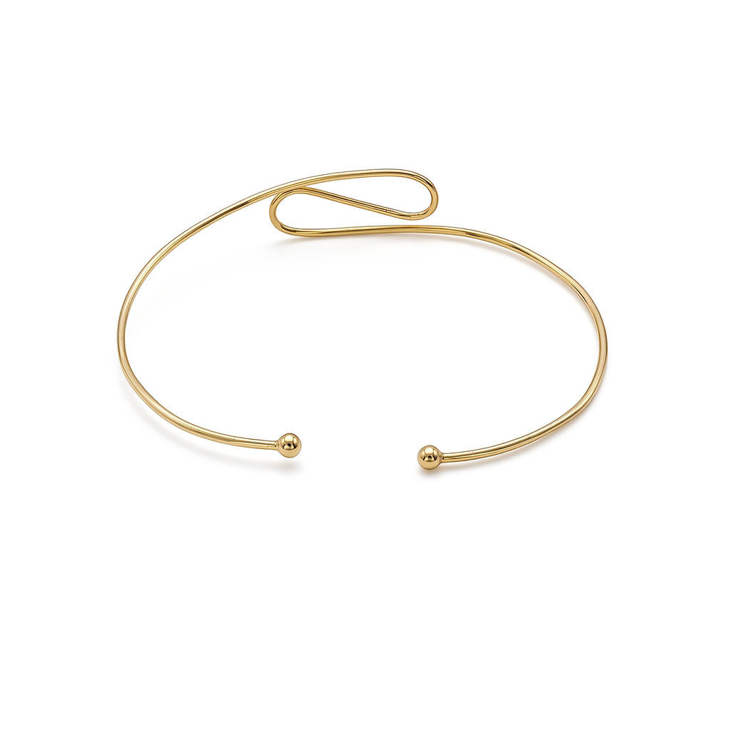 Spiral Cuff Brass Choker Necklace for Women | Milele