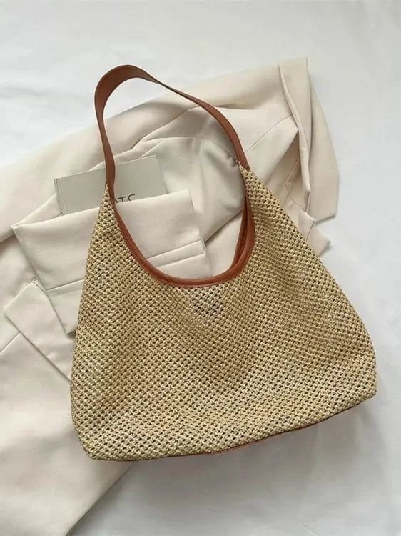 Women's Handwoven Straw Shoulder Bag | Chic, Eco-Friendly Boho