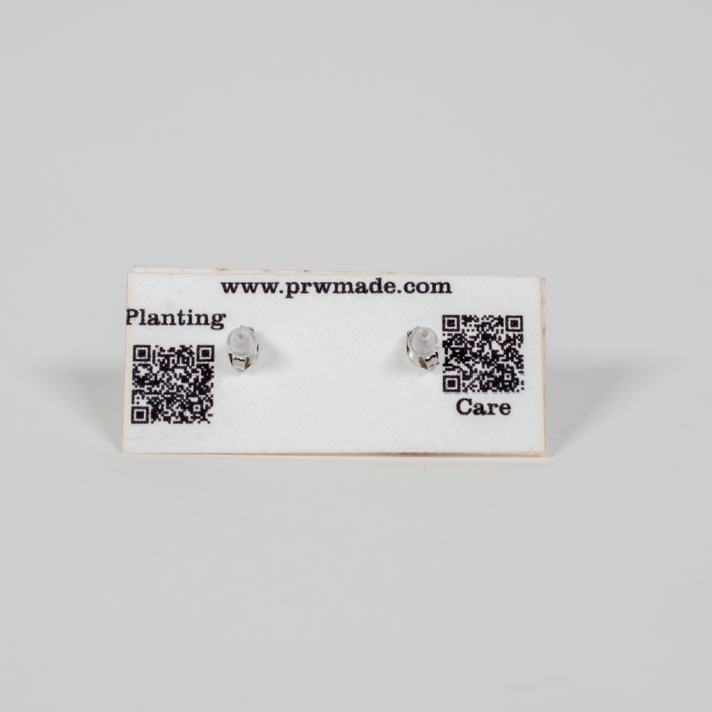 Small Wood Stud Earrings | Geometric Designs