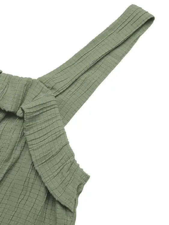 Tie Waist Wide Leg Jumpsuit