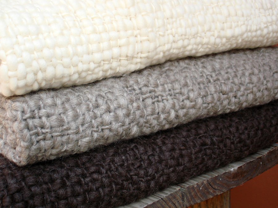 Flame Chunky Wool Blanket
