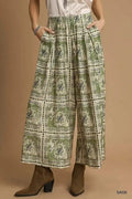 Umgee Bohemian Pants with Pockets for Effortless Style