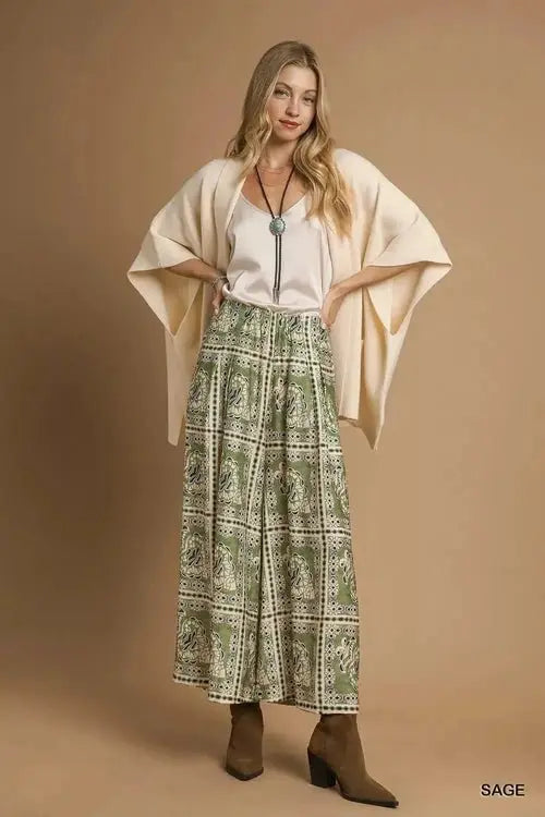 Umgee Bohemian Pants with Pockets for Effortless Style