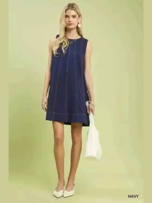 Women's Linen Swing Dress | Sleeveless, Breathable | Umgee Boho Summer Dress