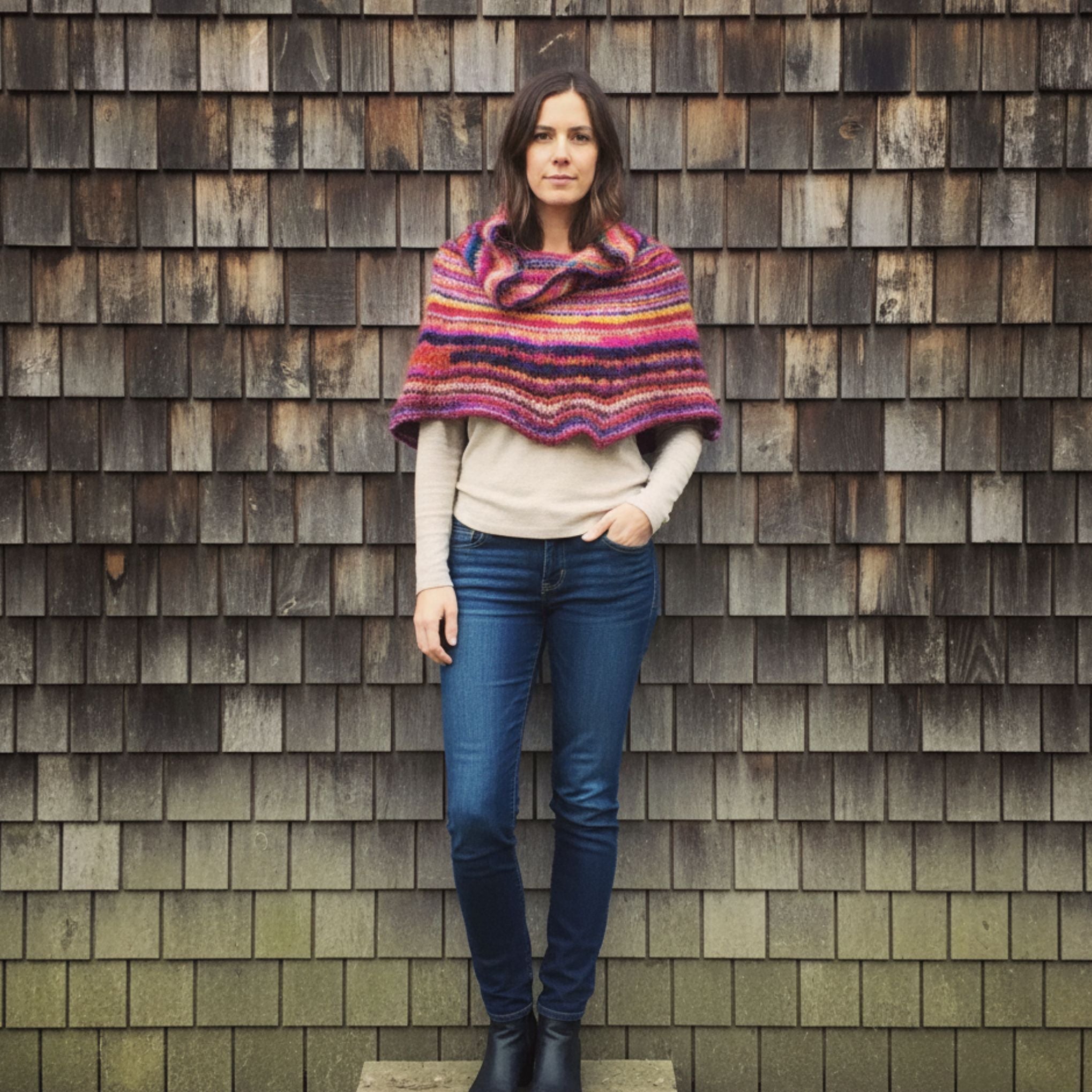 Cowl Neck Poncho Pattern