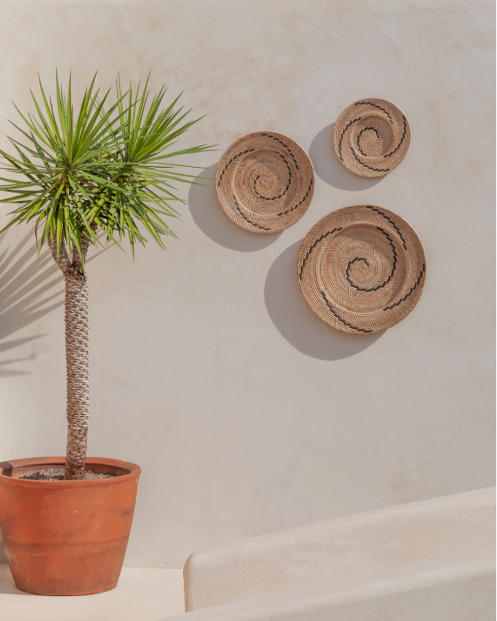 Rama Natural Wall Baskets