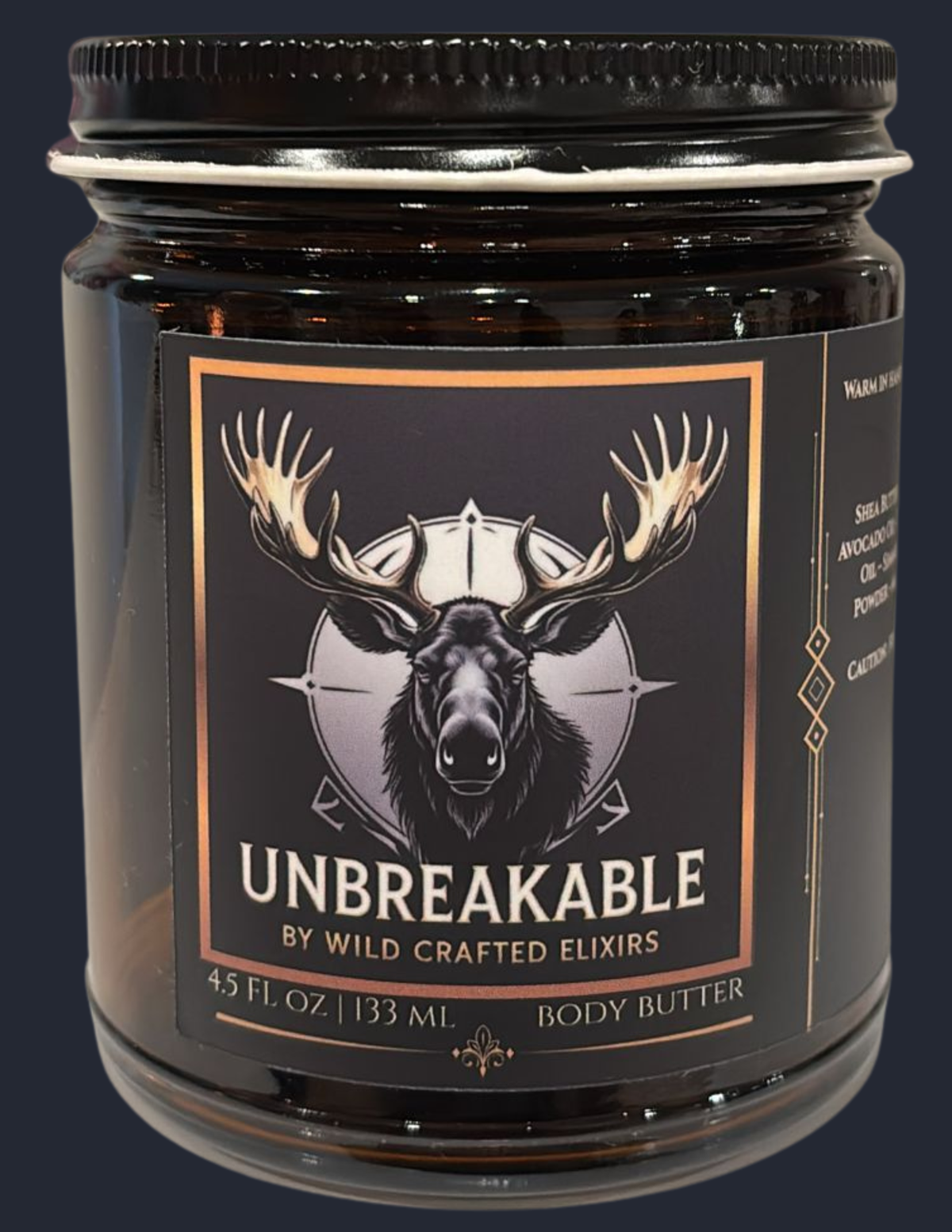 Men's Unbreakable Body Butter (Unscented) – Moisturizer for Dry & Sensitive Skin, 4.5 fl oz