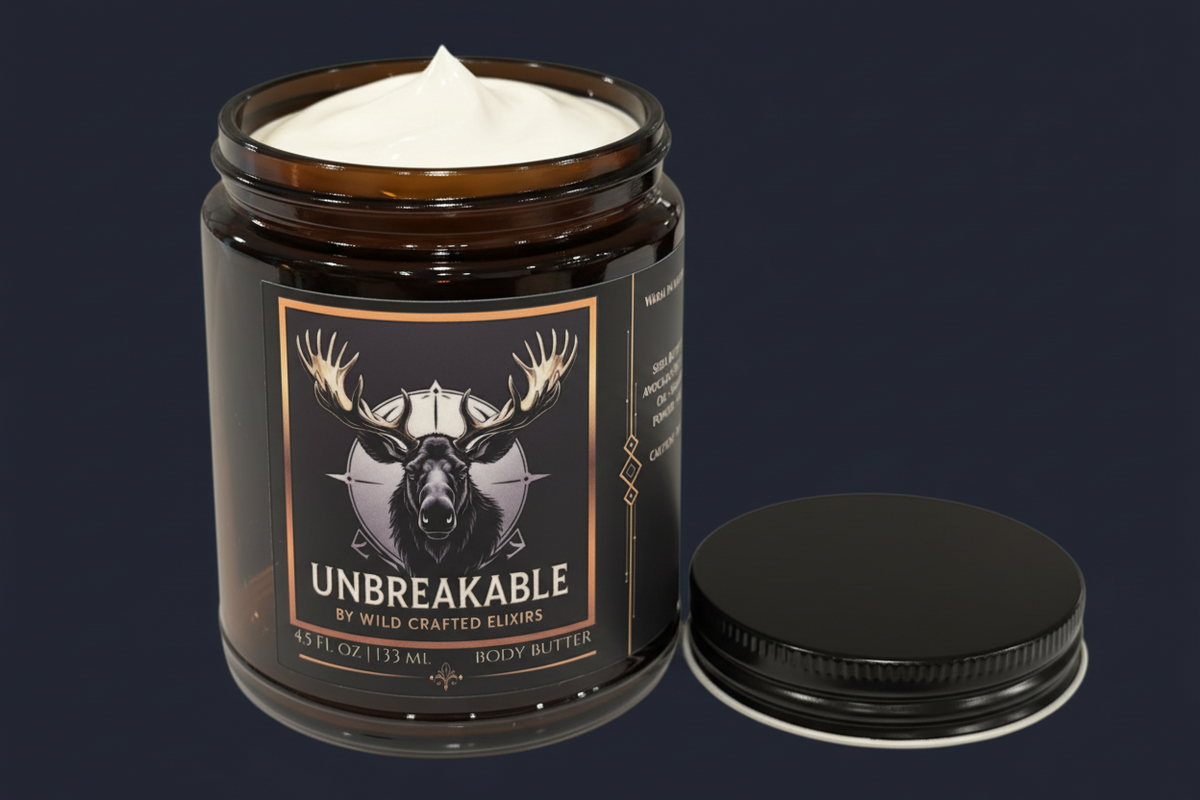 Men's Unbreakable Body Butter (Unscented) – Moisturizer for Dry & Sensitive Skin, 4.5 fl oz