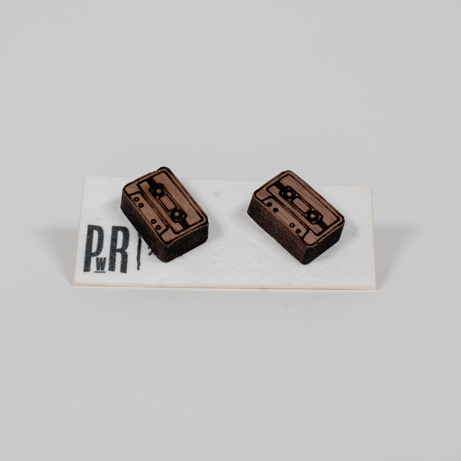 Small Wood Stud Earrings | Geometric Designs