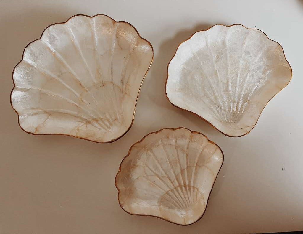 Mother of Pearl Catch All Set of 3