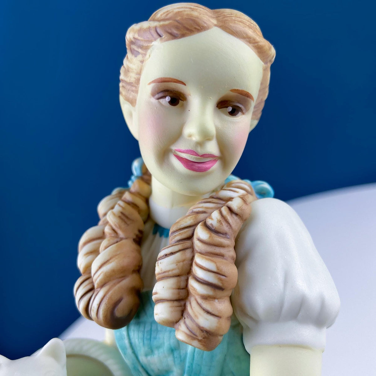 Dorthy in Wizard of Oz with Toto & Snowbabies. Dept. 56 Premiere Edition, Guest Collection. Collectible Porcelain Figurine.