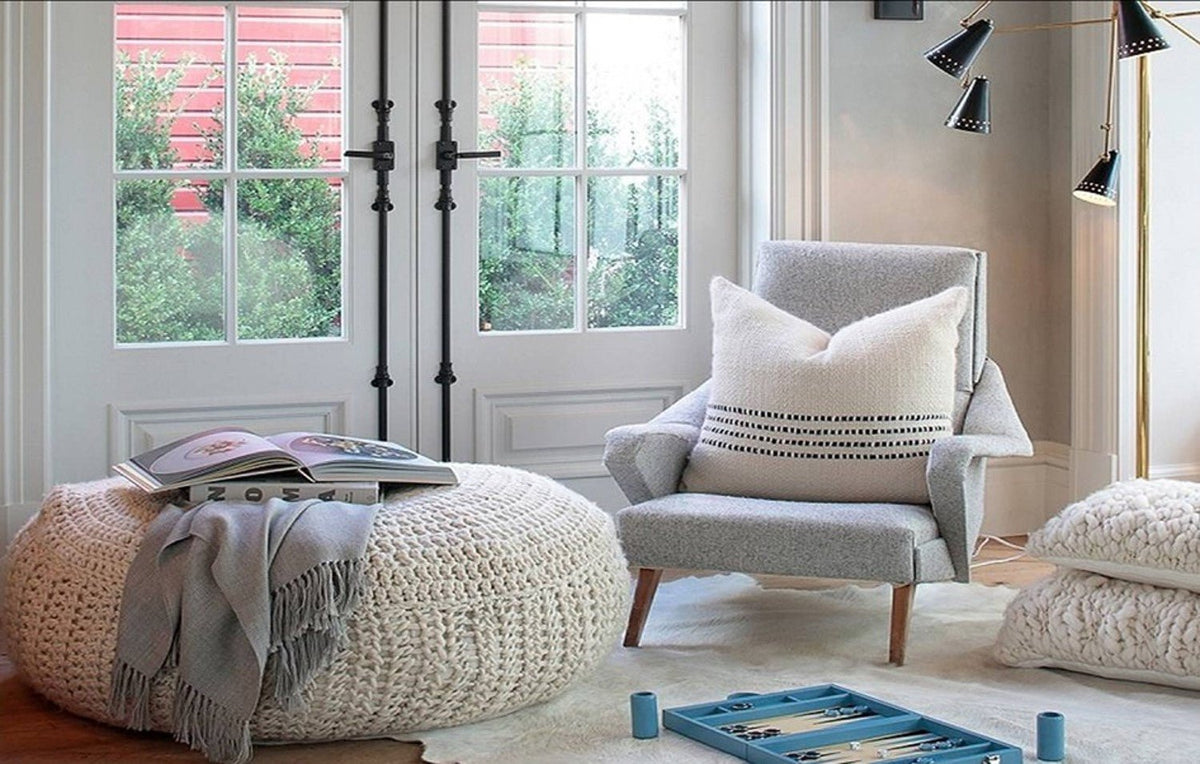 Boho Pom Pom Pillow