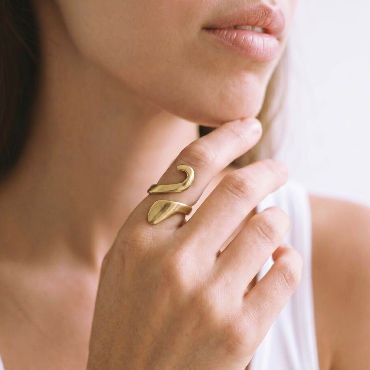 Petal Wrap Open Ring for Women | Kivuli