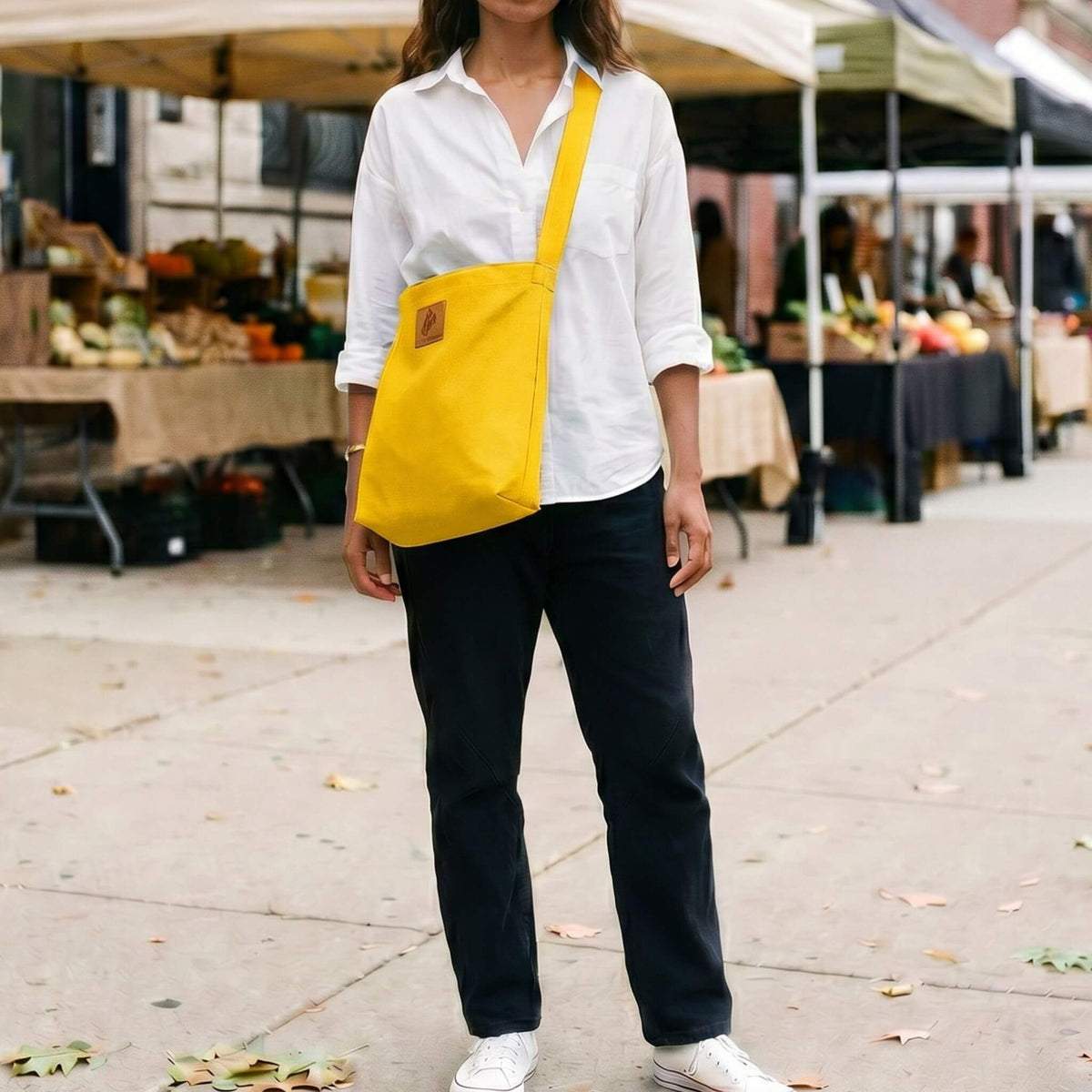 Zippered Canvas Tote Bag | Amani