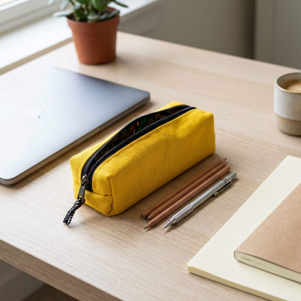 Canvas Pencil Pouch Bag, Everyday Pencil Case