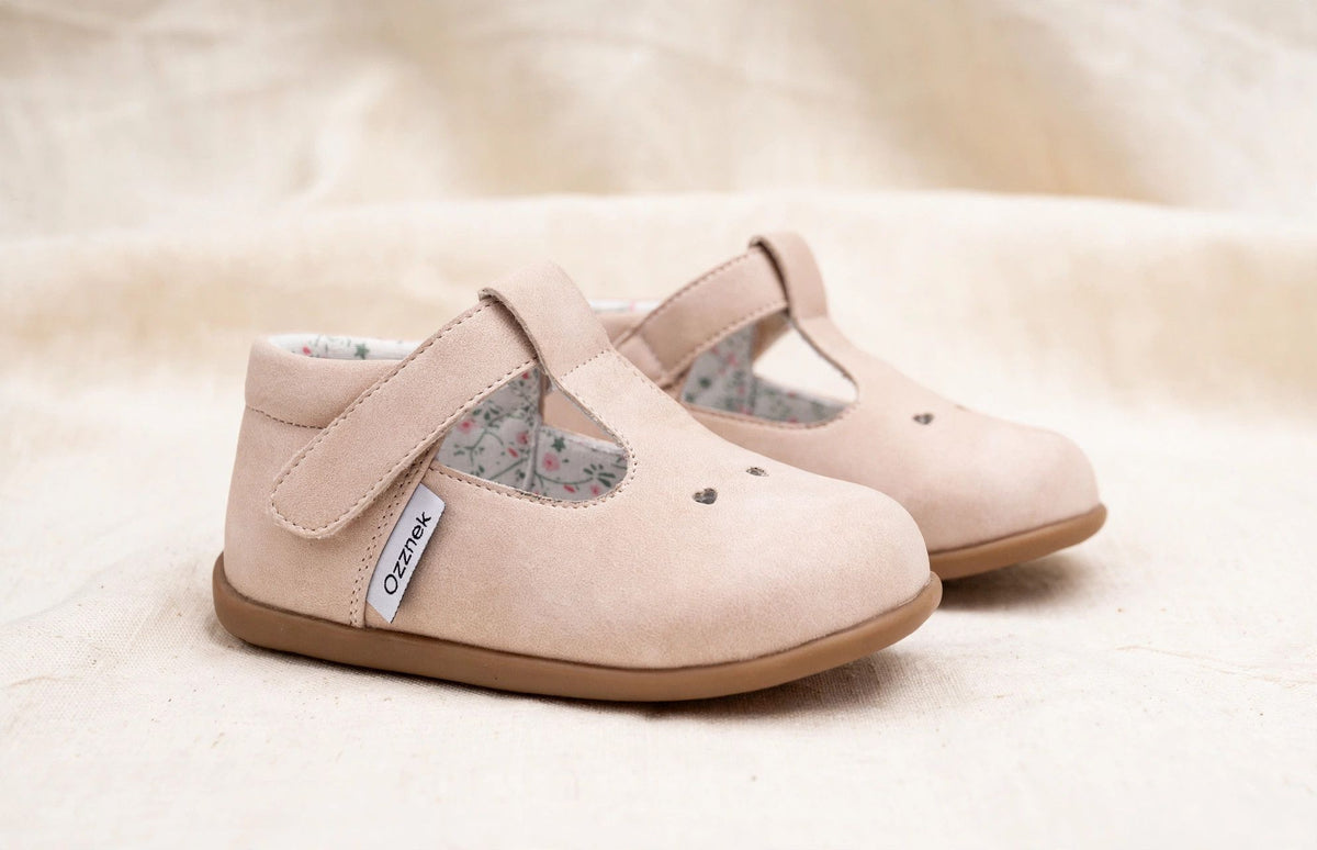 Jollie Kids' Barefoot Mary Janes | Flexible Toddler Slip-On Shoes