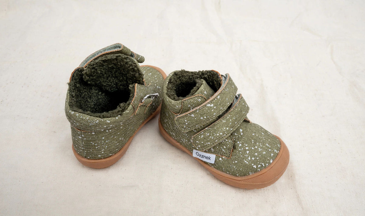 Barefoot Toddler Boots | Warm Sherpa-Lined & Little Hiker