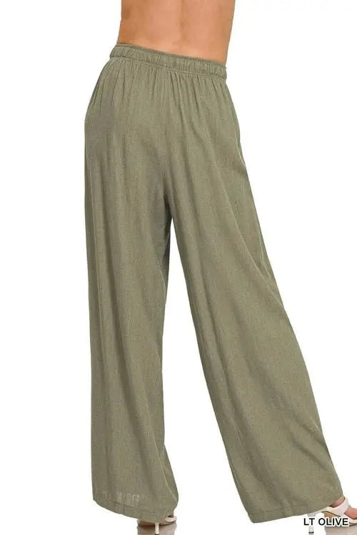 Zenana Linen Drawstring Pants - Ultimate Comfort and Versatile Style