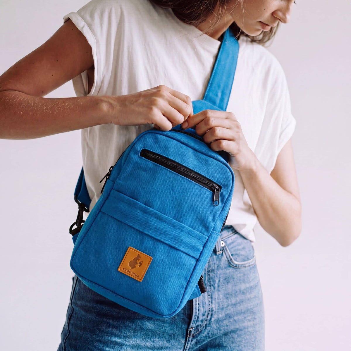 Large Canvas Crossbody Sling Bag | Umoja