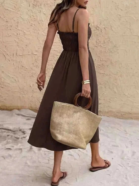 A-Line Dress with Stylish Tie-Front Detail Eco My Home Dress Salty Season LLC ecomyhome.store United States