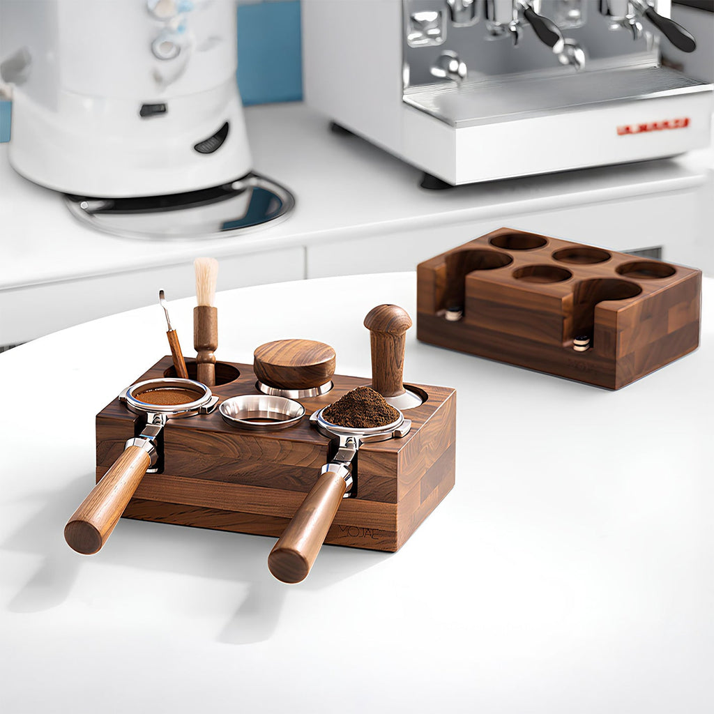 Walnut Organizer Box For Barista