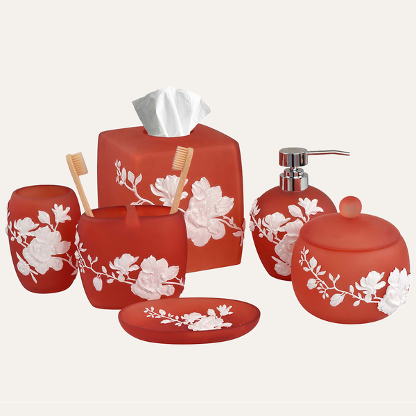 The Savannah Collection – Elegant Modern Bathroom Décor Accessories Set of 6